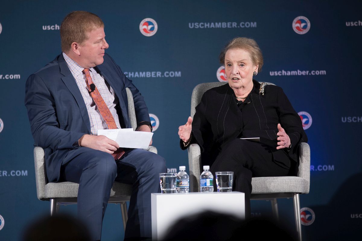 Madeleine Albright Talks About Mandela S Legacy And Business Role In Supporting Democracy U S Chamber Of Commerce